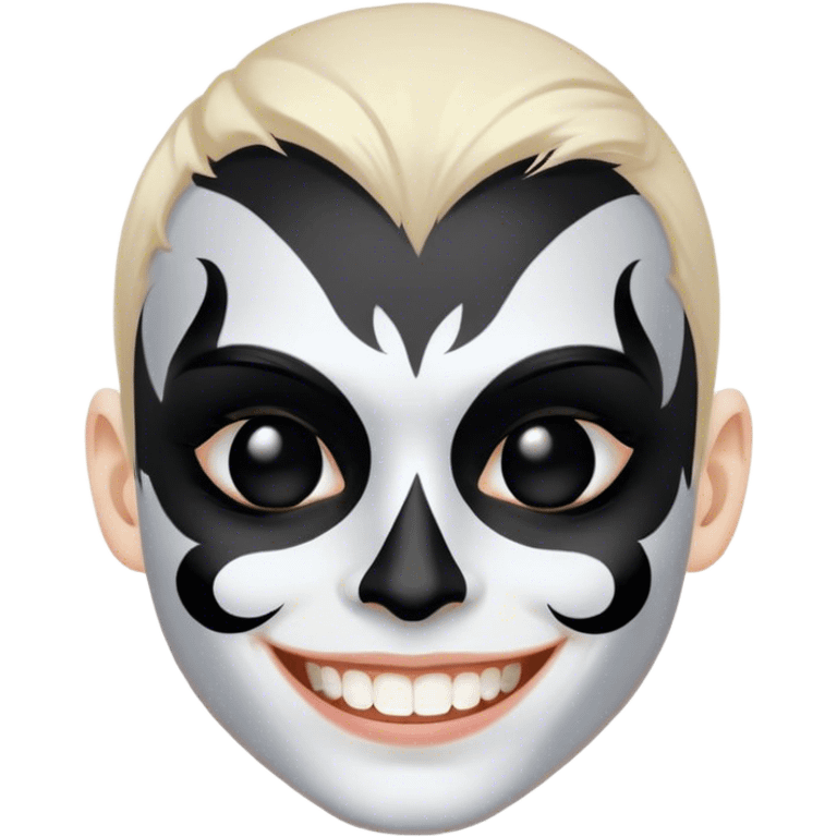 Black Metal face smiling corpse pai emoji