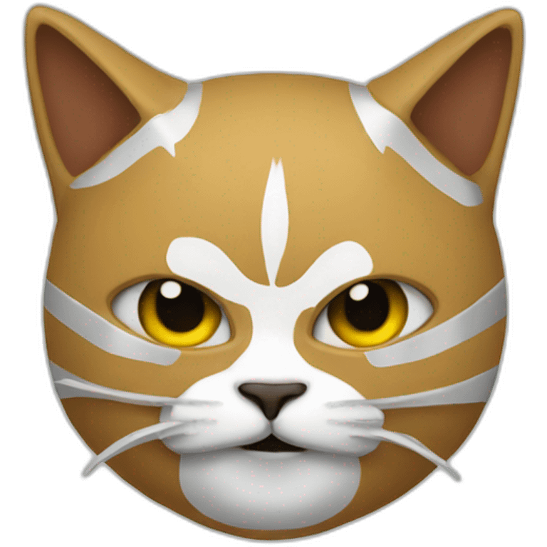 a cat with a luchador mask emoji