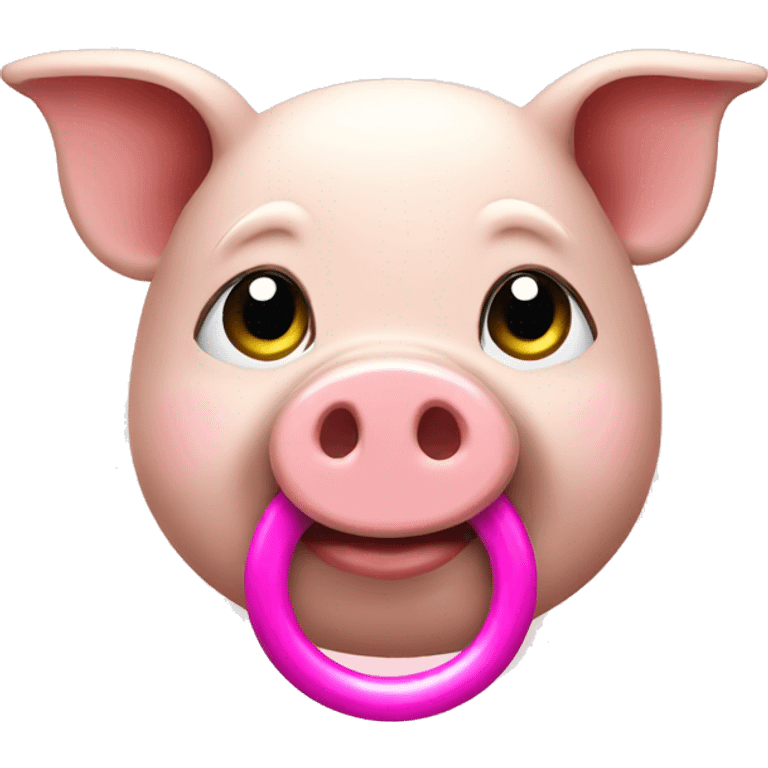 piggy with ring emoji