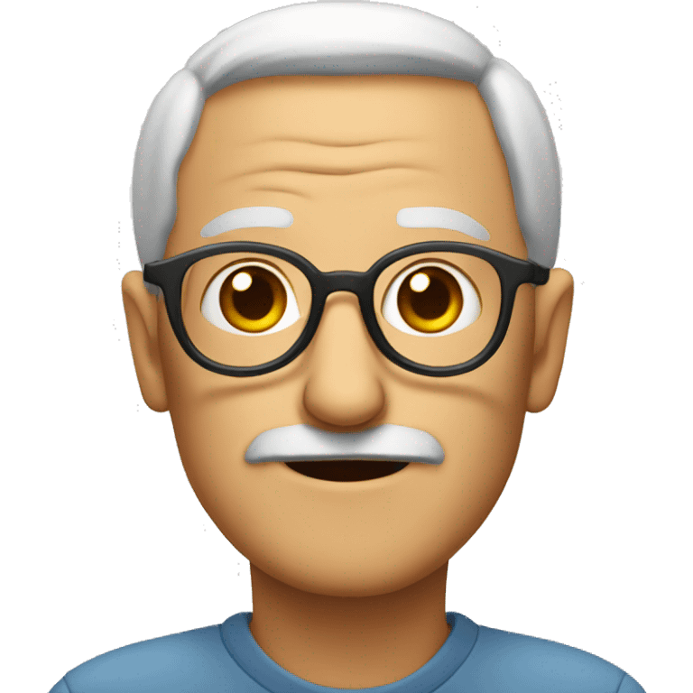 old man with glasses emoji