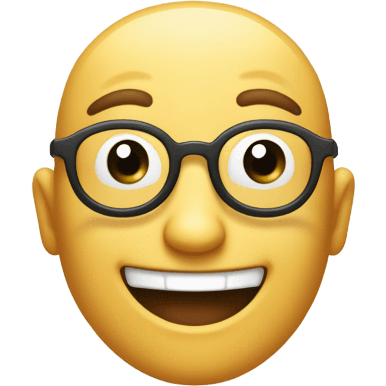 geek face emoji without glasses emoji