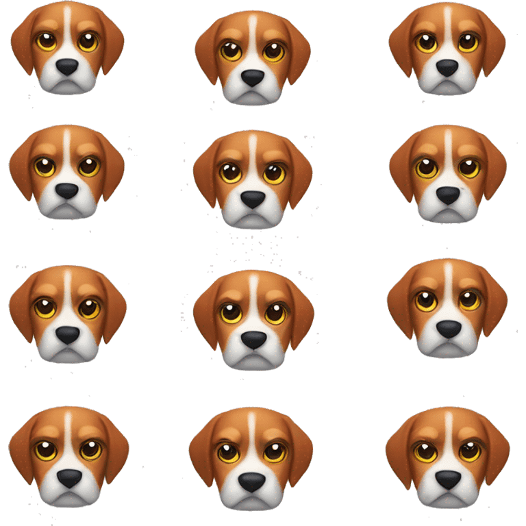 red angry beagle  emoji