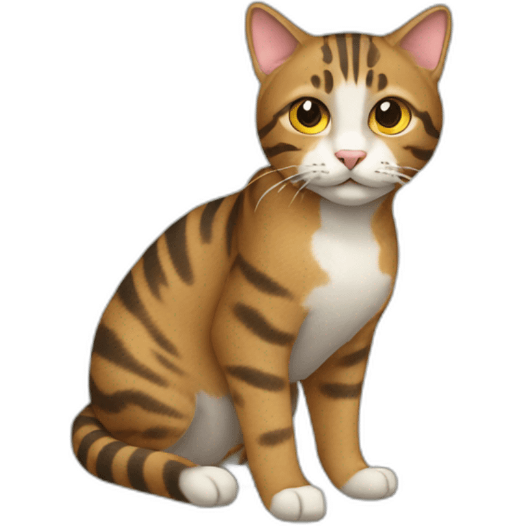 Tabby Cat Full Body emoji