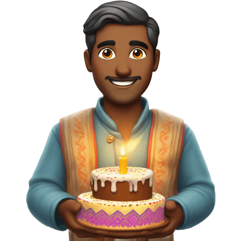 Happy Birthday from a Kashmiri Hindu man  emoji