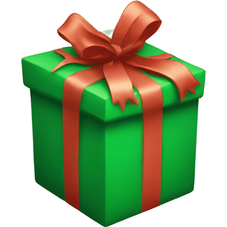 Green Christmas present emoji