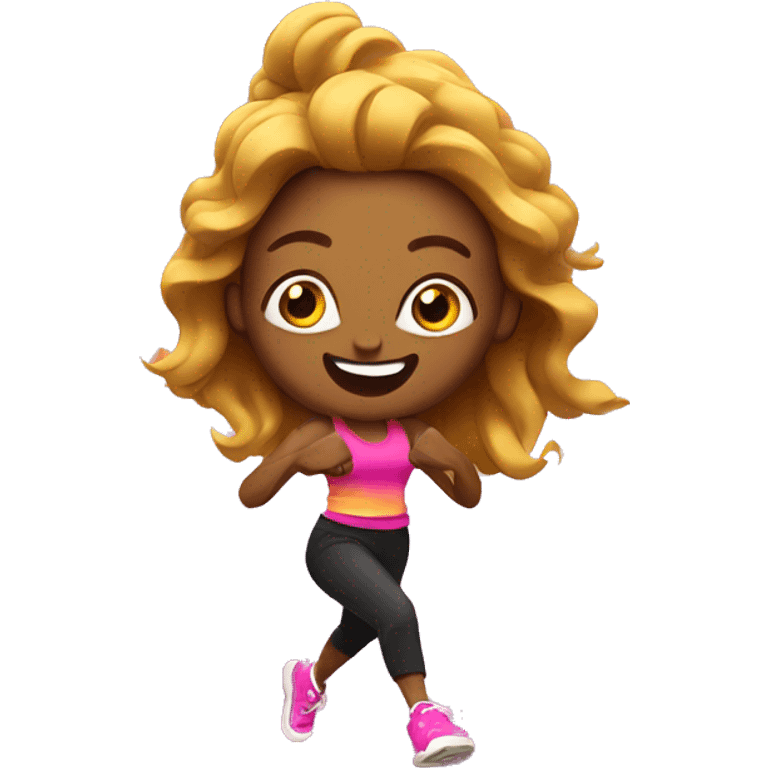 Zumba fitness emoji