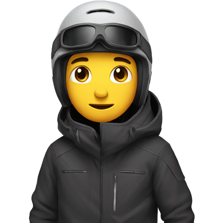 Emo snowboarding  emoji