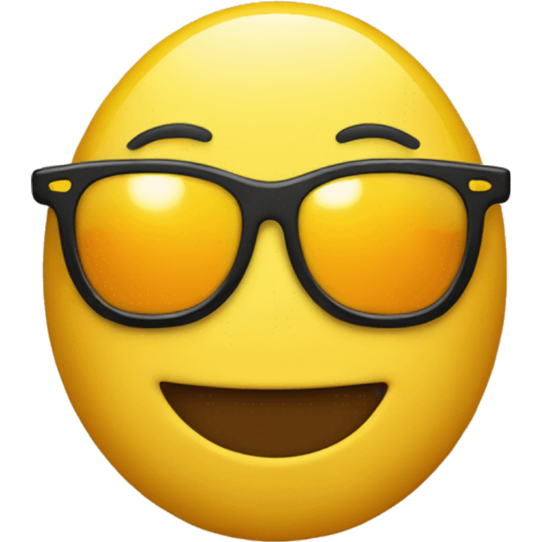 yellow emoji face smiling goldtooth and sun glasses emoji