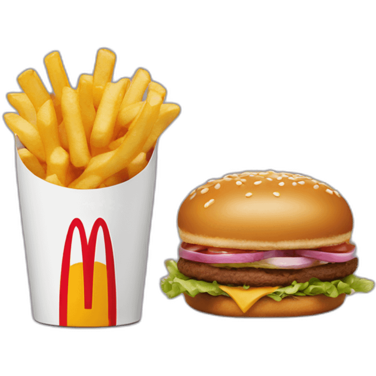 mcdonalds logo mixed with wendys logo emoji