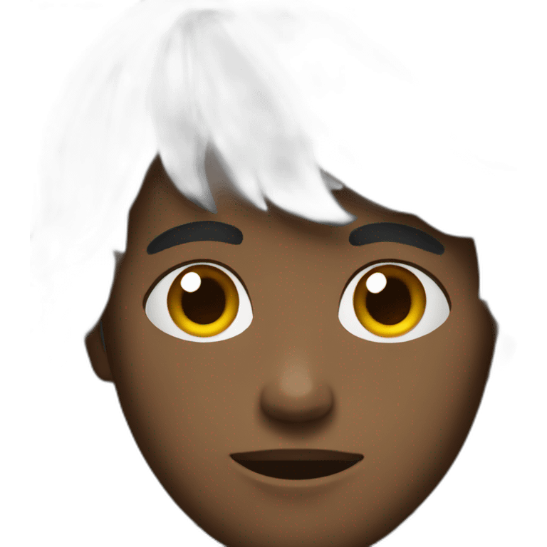 A dark young man  emoji