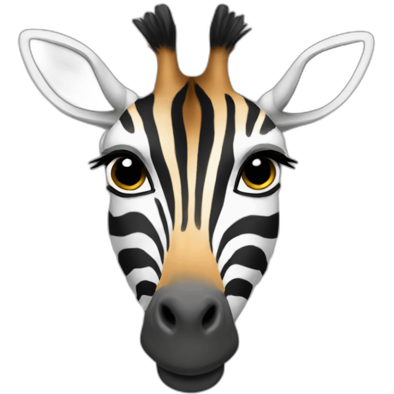 Zebra Giraffe Hybrid emoji