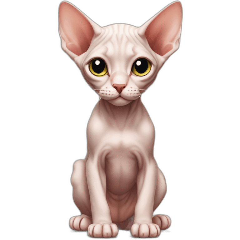 Sphynx kitten emoji