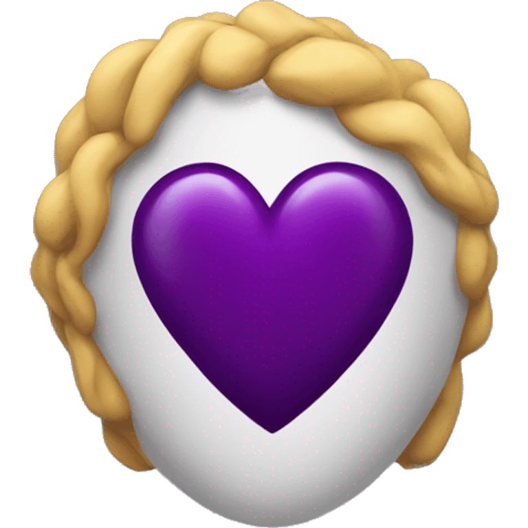 dark purple heart  emoji