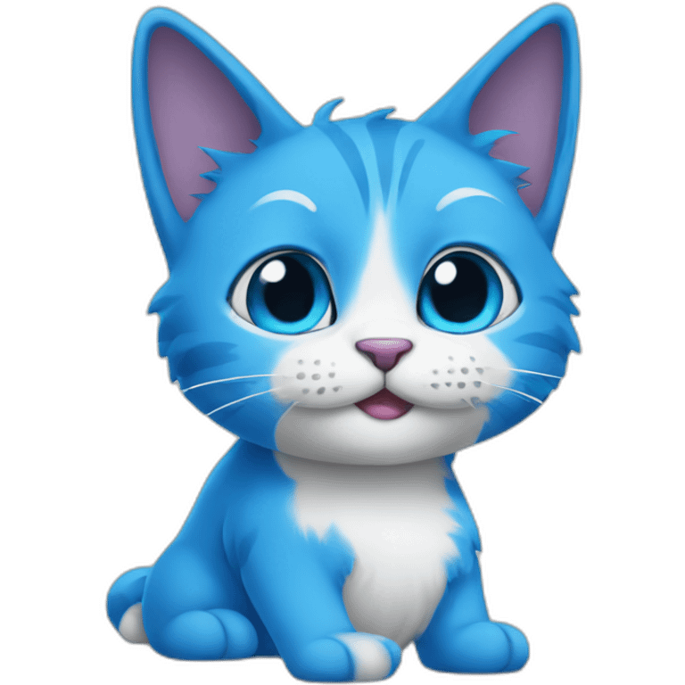 Blue Smurf Cat emoji