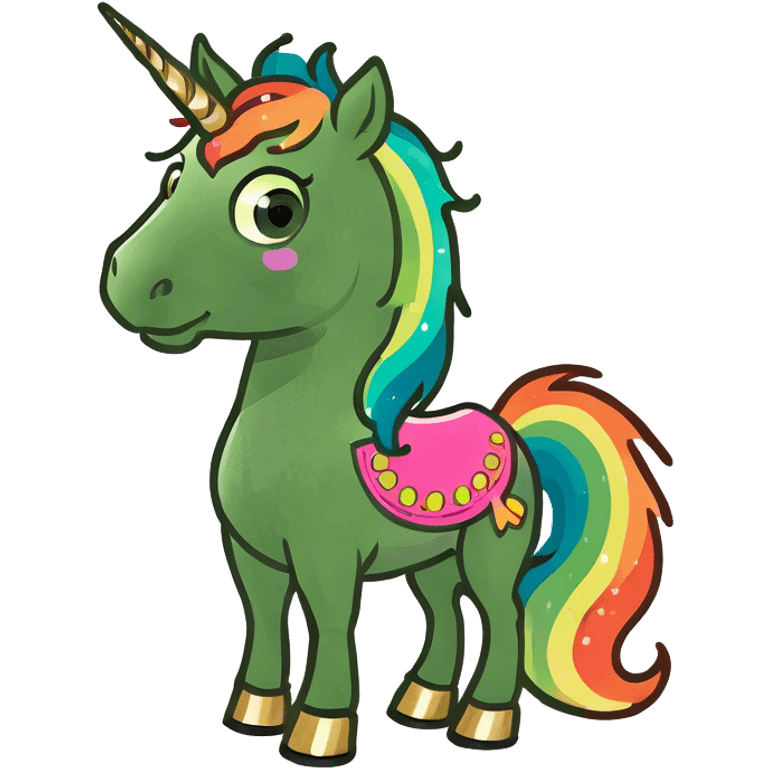 Rainbow unicorn  emoji