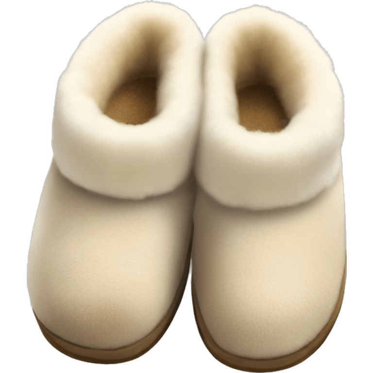 Ugg sheepskin slippers emoji