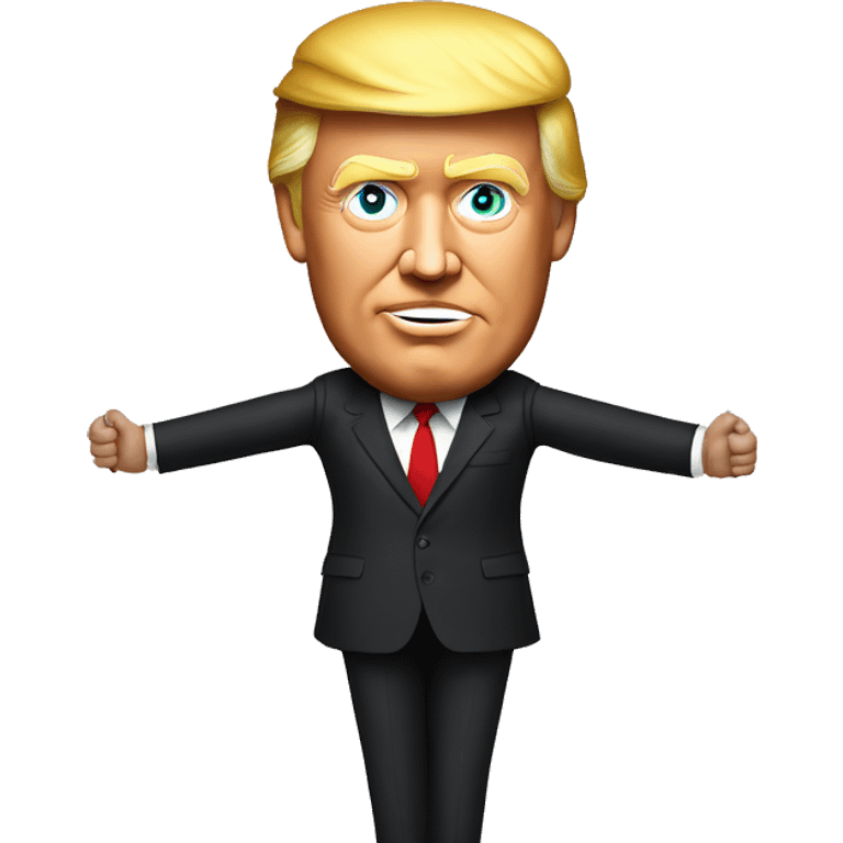  Donald Trump large body marionette emoji