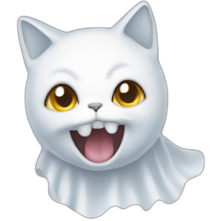 cat as ghost emoji