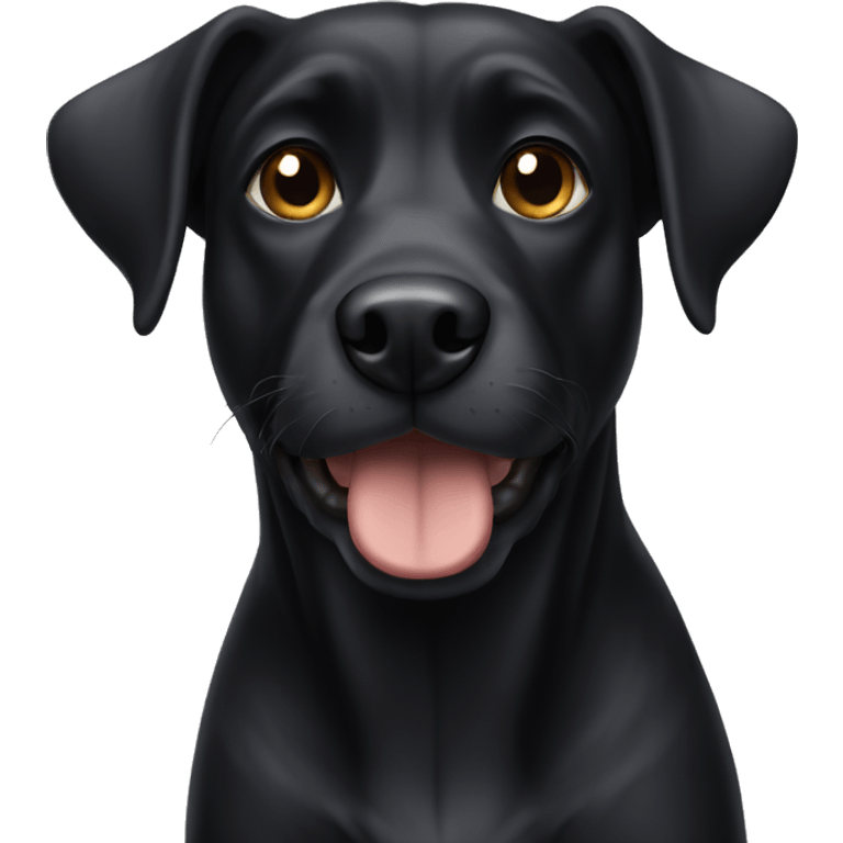 Black dog emoji