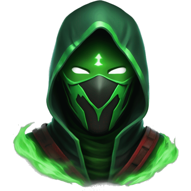 ermac with green aura with word youtube emoji