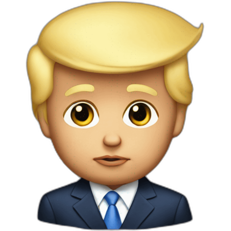 Donald Trump as baby emoji