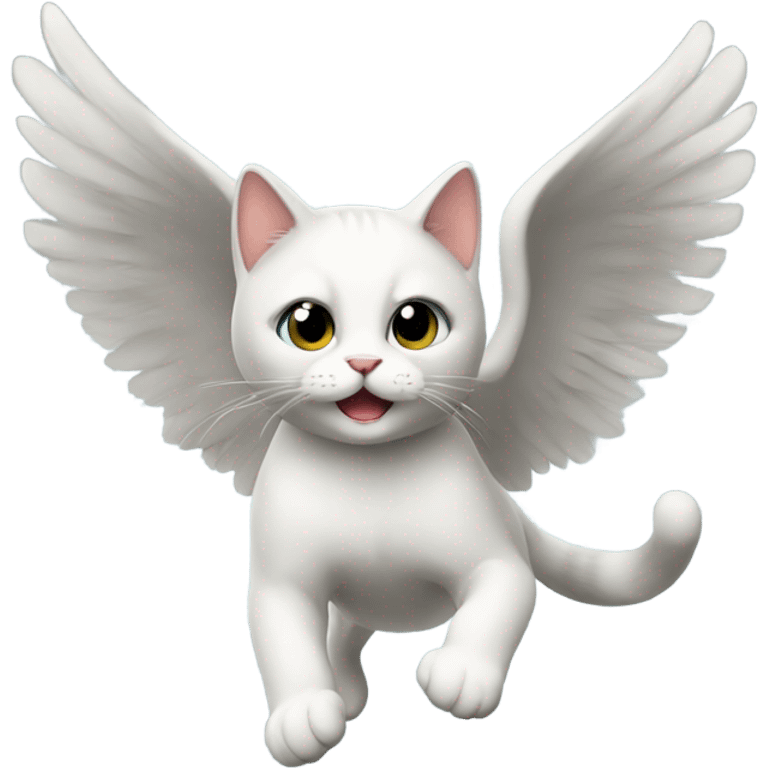 Flying cat emoji