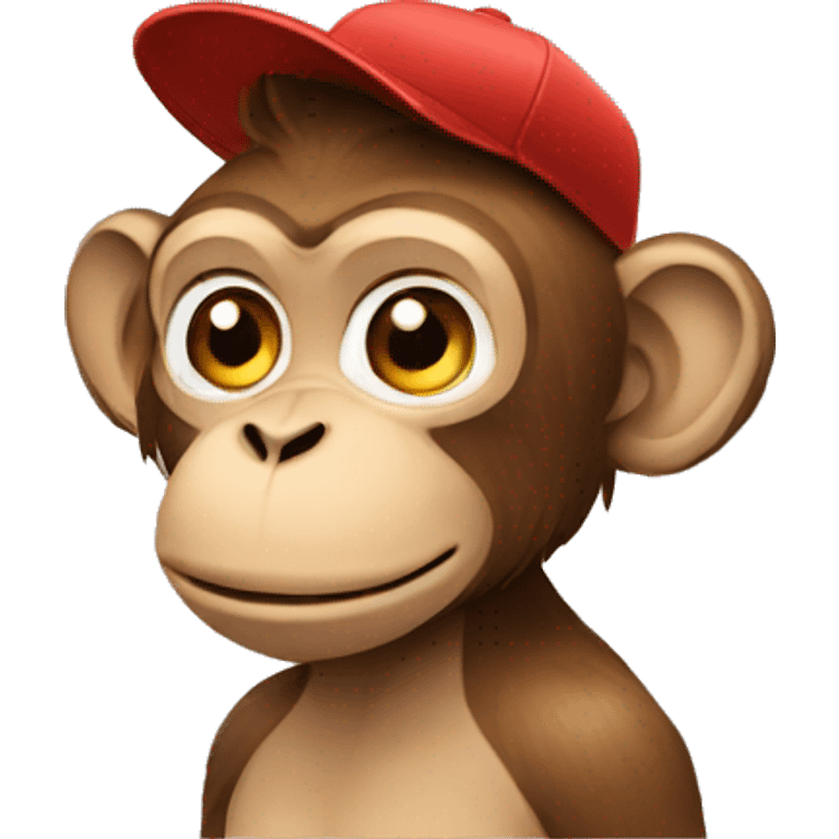 monkey in cap emoji