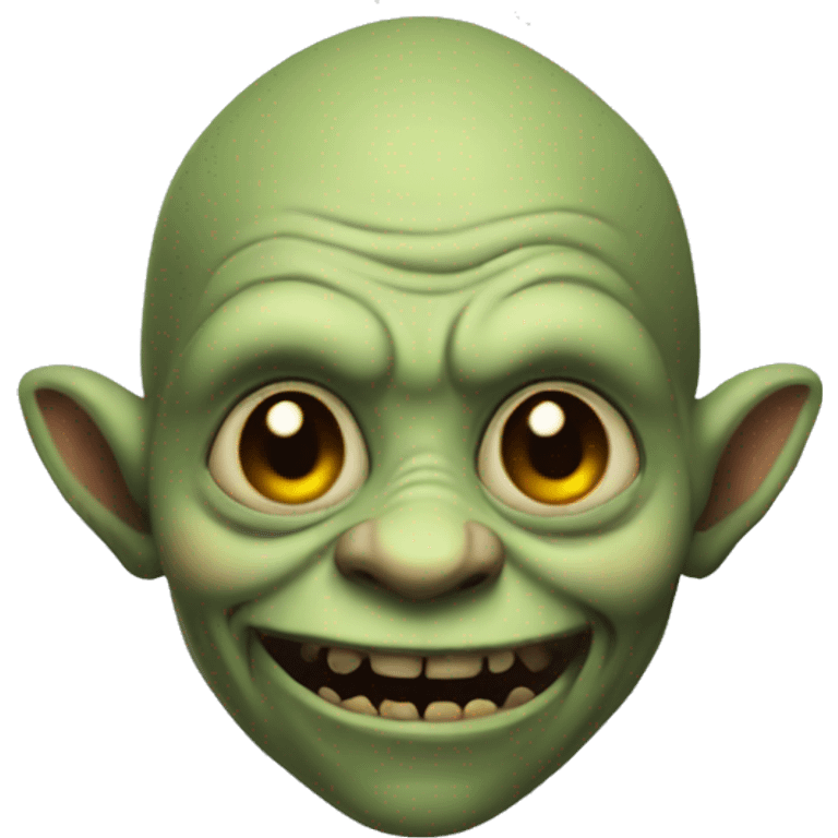 Creepy short goblin emoji