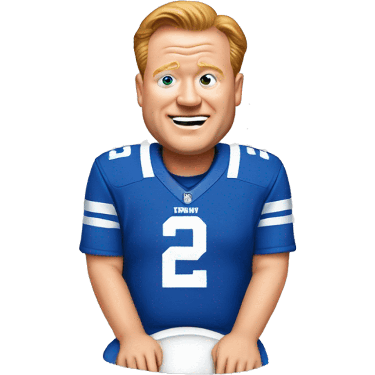 Mark stoops on toilet emoji