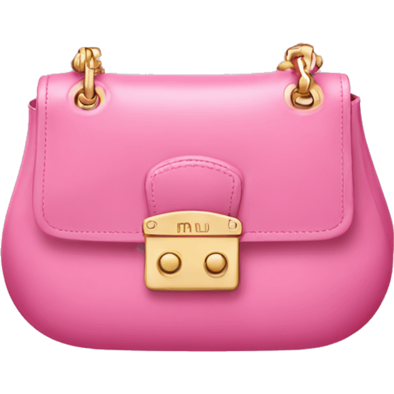 Pink miu miu bag emoji