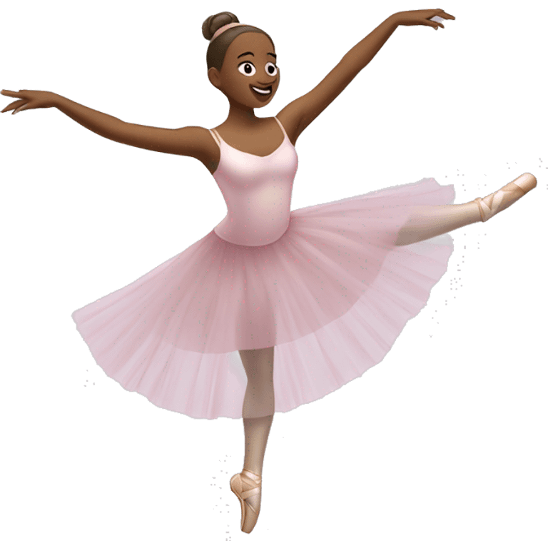 A ballerina dancing emoji