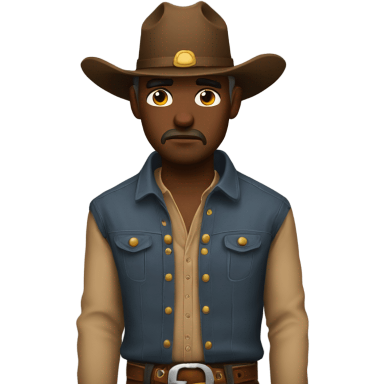 Sad cowboy emoji