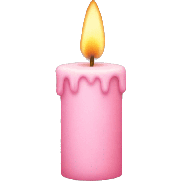 light pink candle emoji