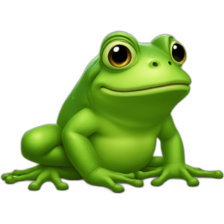 shrek as a frog emoji