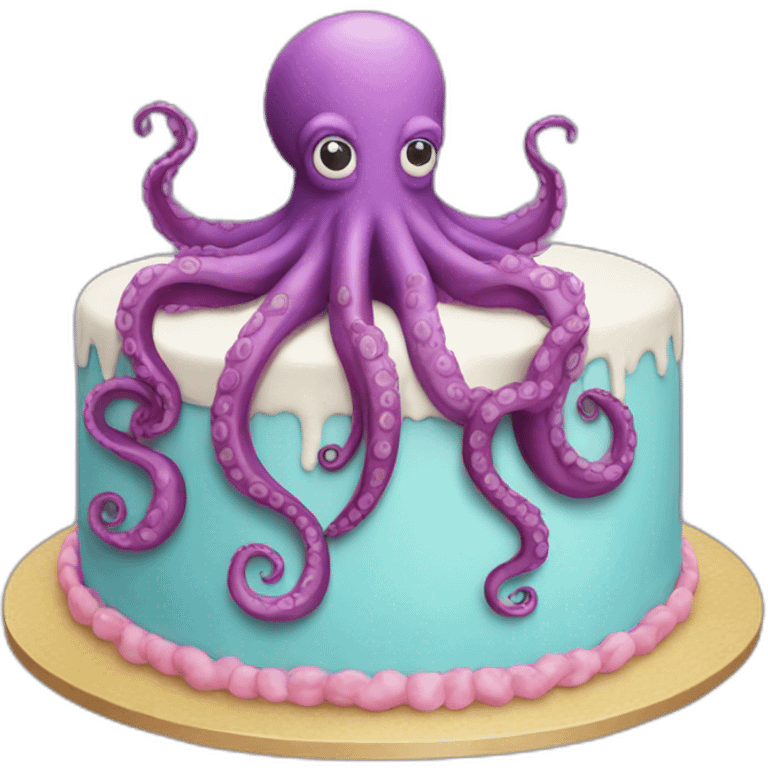 octopus cake emoji