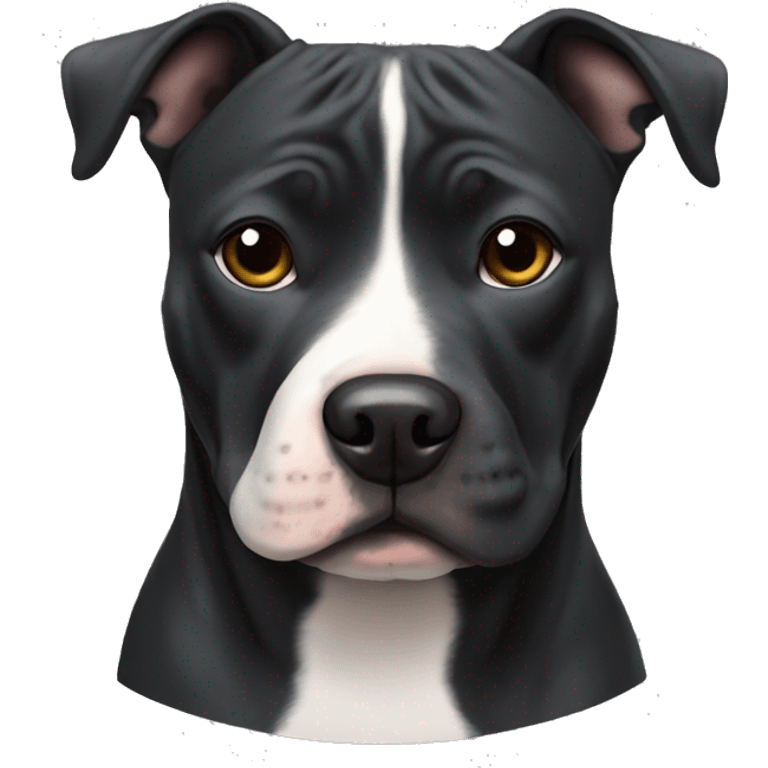 Staffordshire Bull Terrier black emoji