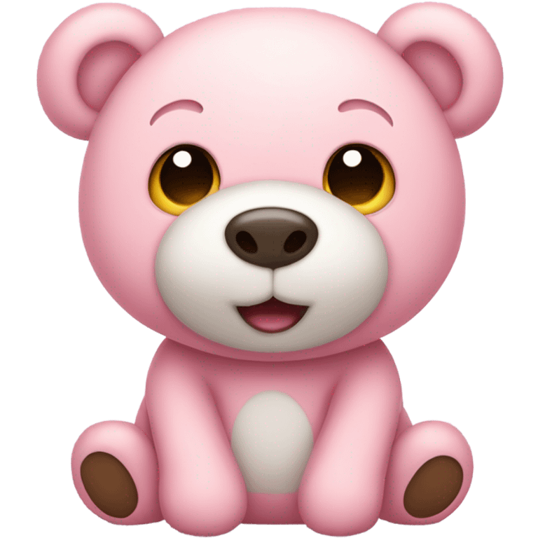 pink cute teddy bear emoji