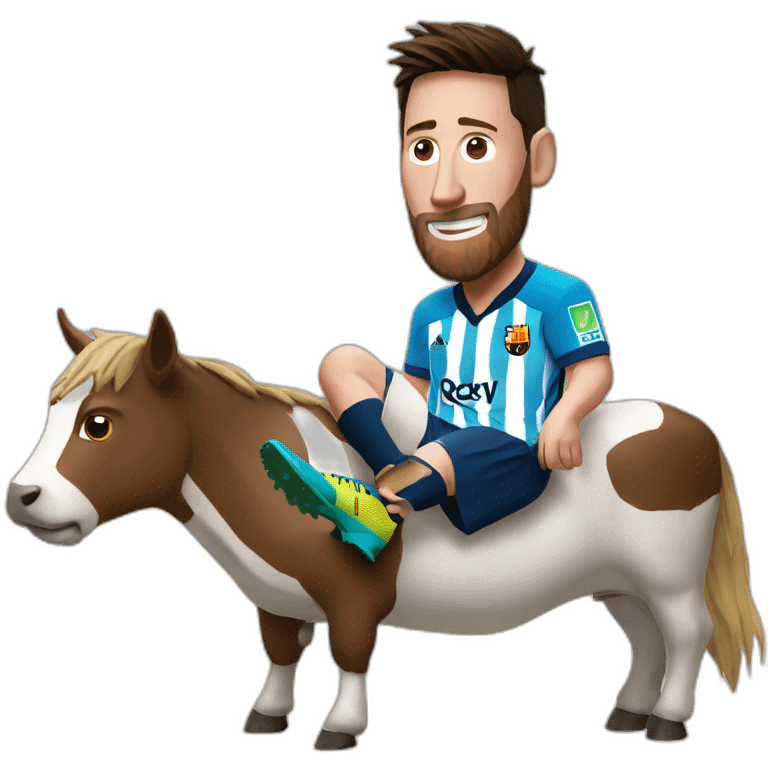 vaca peleando con messi emoji