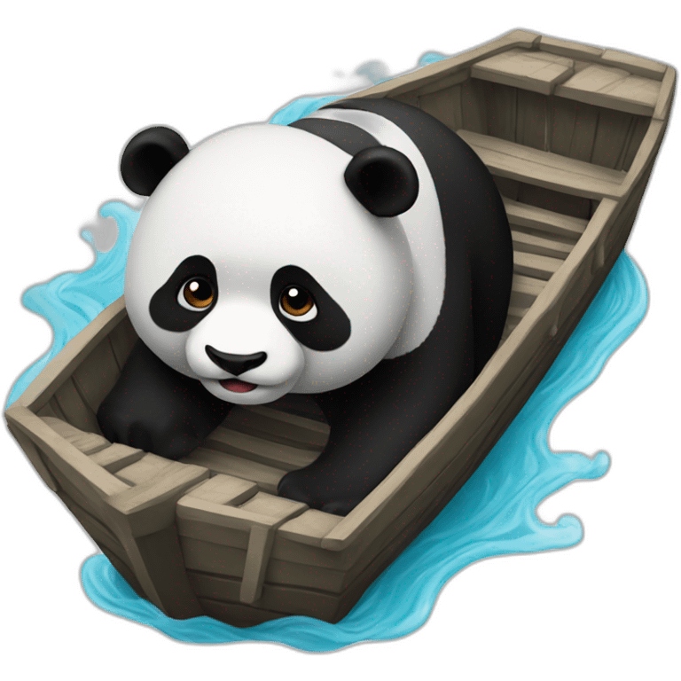 sinking panda  emoji