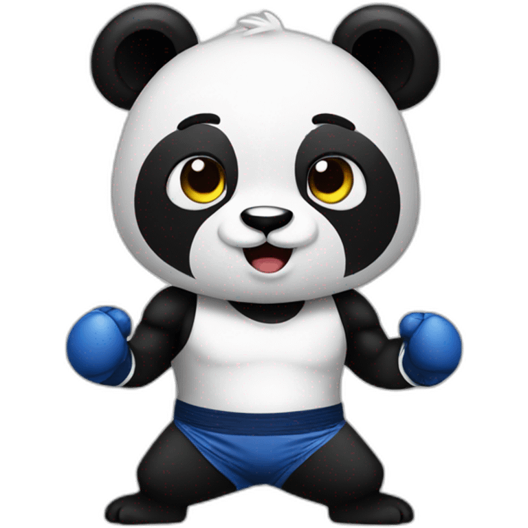  panda boxing  emoji