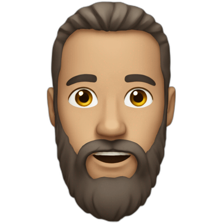 Beard runner emoji