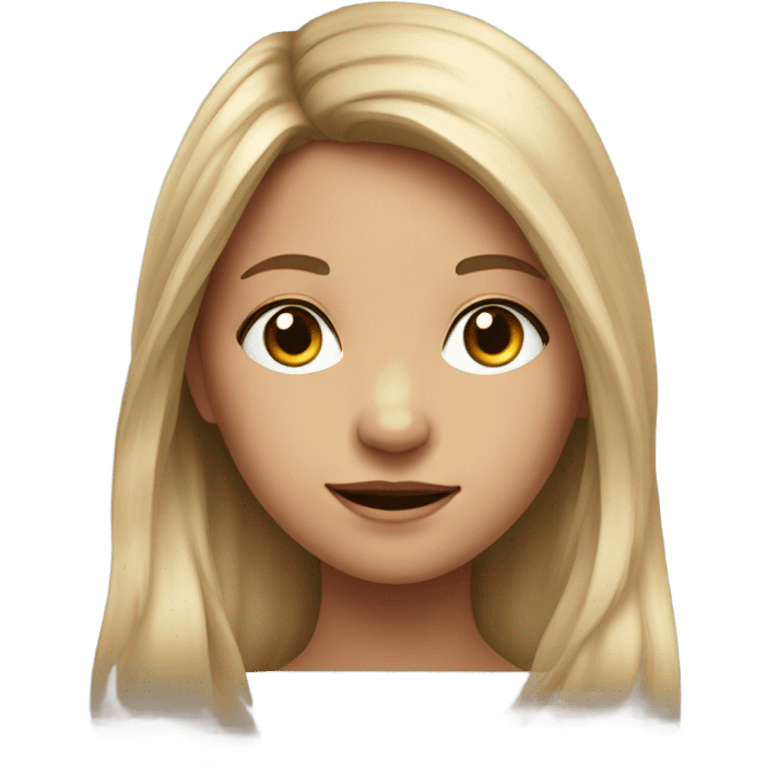 realistic portrait of a girl  emoji