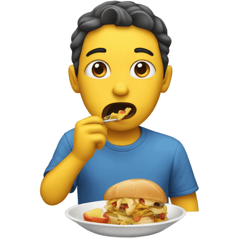 person eating emoji