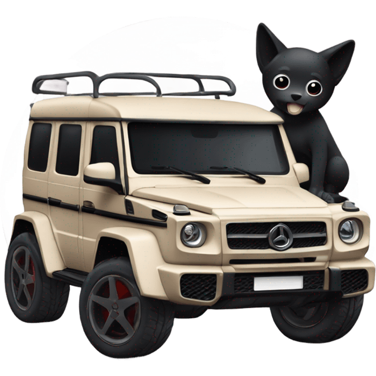 kuromi with a g wagon emoji