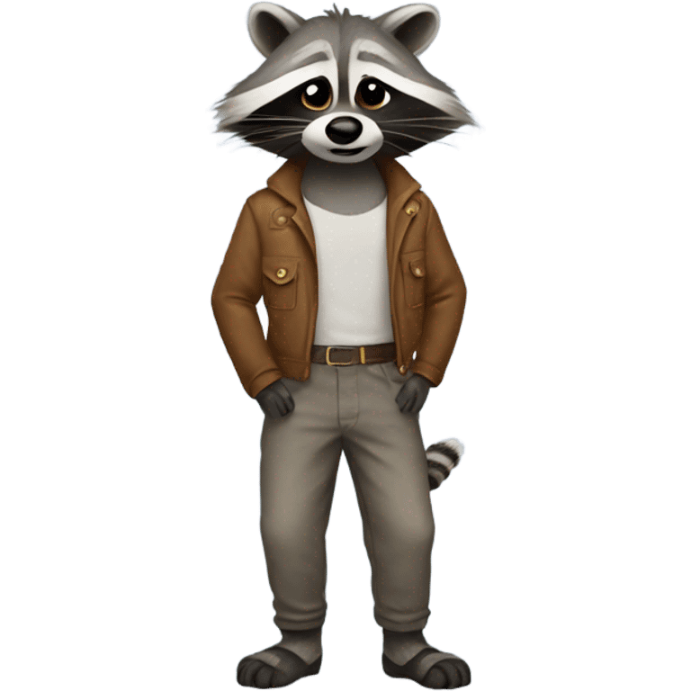 Racoon in pants emoji