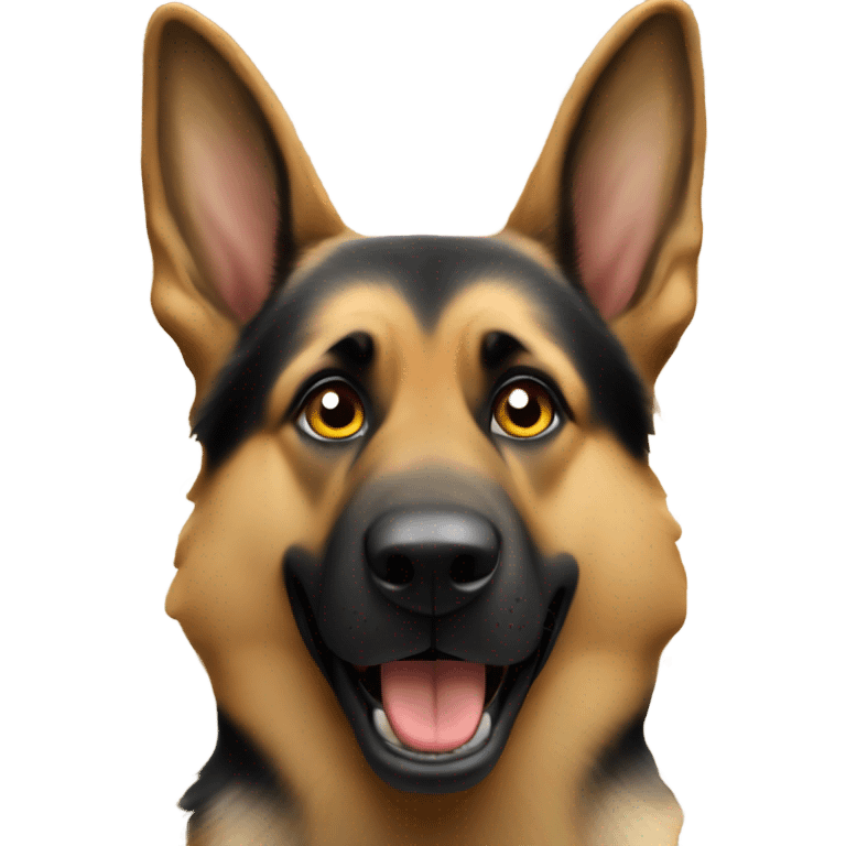 Crazy face German shepherd  emoji