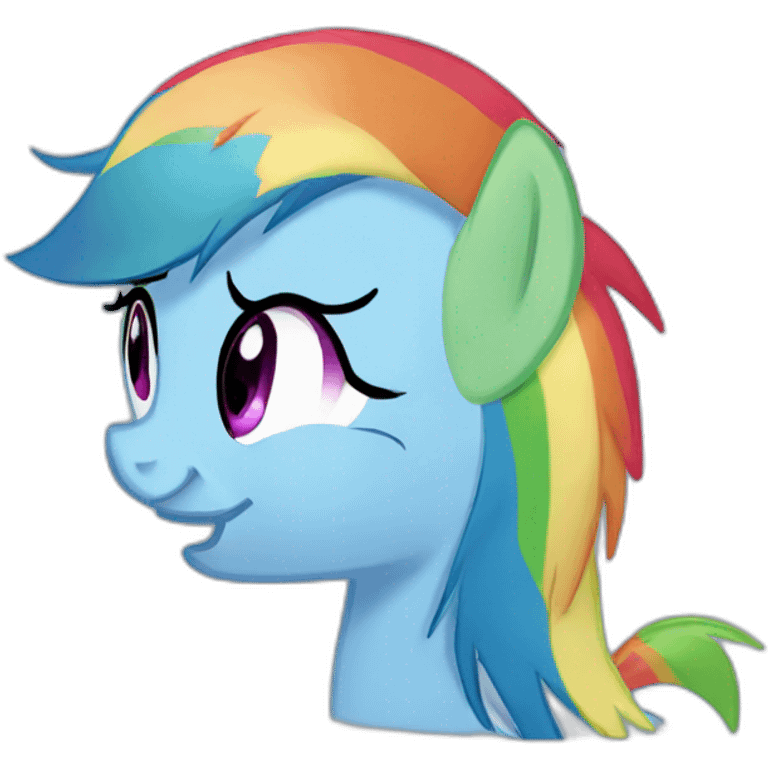 Rainbow dash emoji