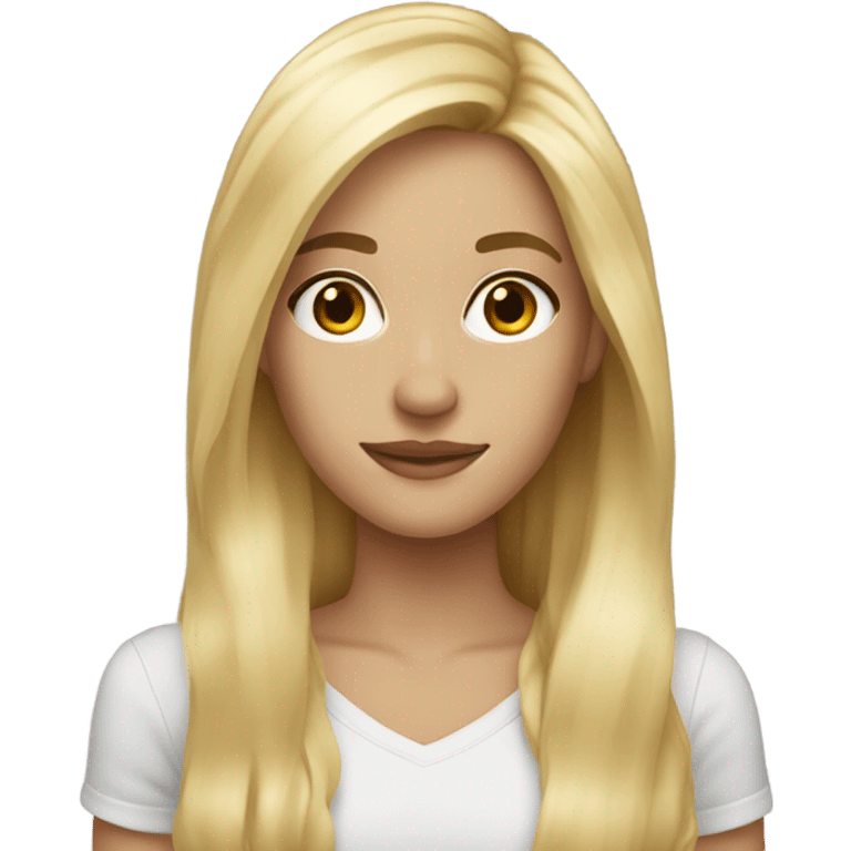 blonde long hair 30 yr old emoji