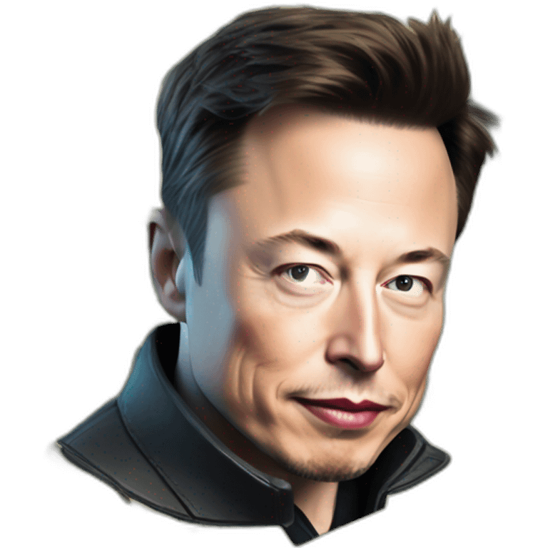 Elon musk avec une liasse de billets emoji