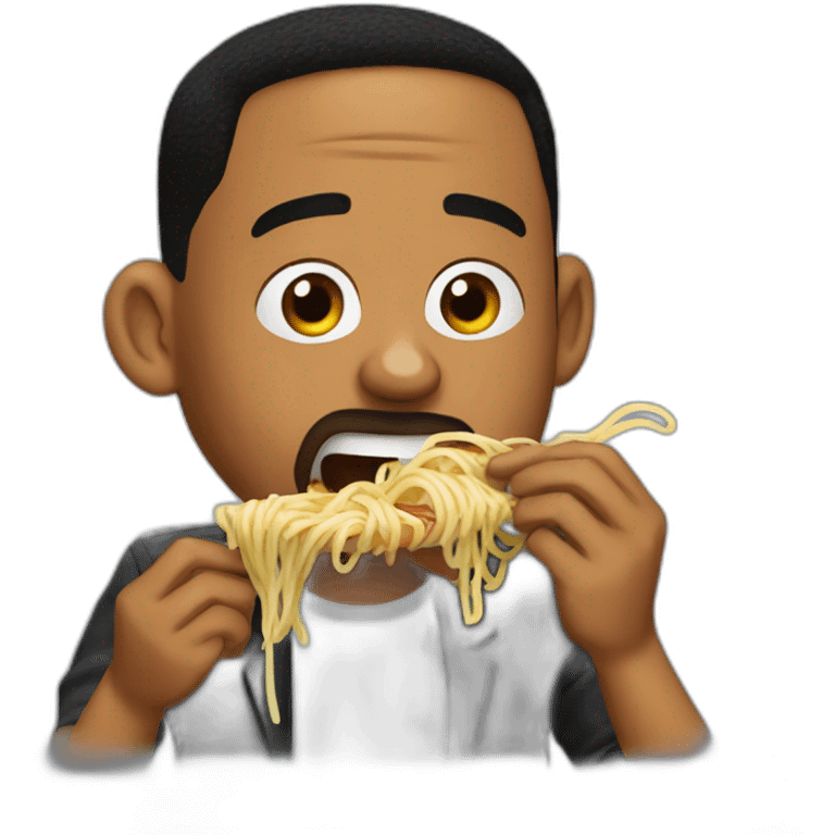 Will smith eating spaghetti  emoji